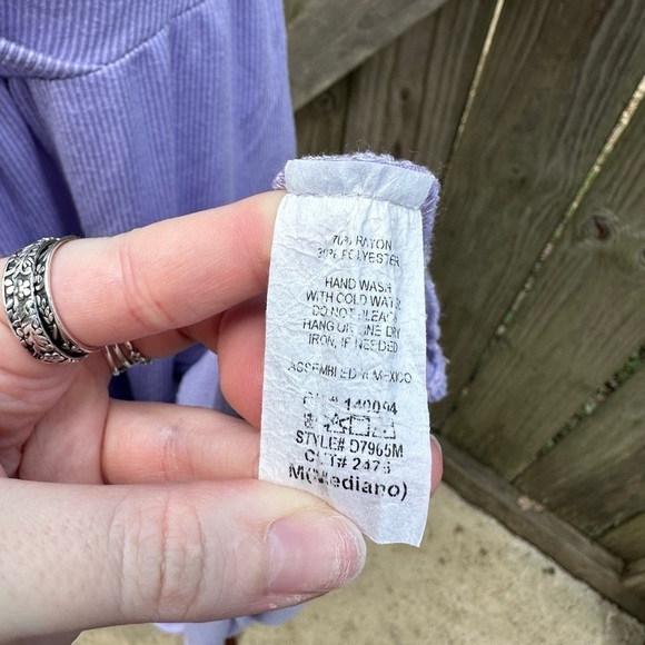 See You Monday Boho Stacked Tiered Lilac Purple Maxi Dress - Picture 8 of 8